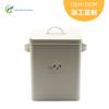 Bote de hierro galvanizado para comida de gato y perro con tapa doble asa cubo de almacenamiento metálico sellado cubo de almacenamiento de comida para perros para el hogar frasco de almacenamiento