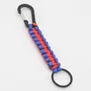 Llavero de Supervivencia al Aire Libre Llavero Trenzado de Paracord Anillo Llavero Colgante de Paracord Llavero de Paracord