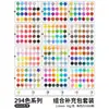 Paquete de recarga de cuentas de 221 colores, todos los colores en bolsas, mard mismo número de color, cuentas hechas a mano para bricolaje de 2.6 mm, cuentas de fusión genuinas