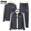 2026 Nuevo Estilo Sudadera de Cuello Redondo para Hombre Estilo Primavera y Otoño Talla Grande Deportiva Casual Sudadera Chaqueta Pantalones Conjunto de Tres Piezas