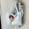 Bolsa Transversal Desenho Animado Fofa Feminina 2026 Nova Outono Inverno Grande Capacidade Casual Bolsa Tote Bolsa Escolar para Estudante