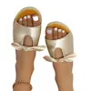 Pantuflas Planas para Mujer de Talla Grande para Usar al Aire Libre Nuevo Modelo 2024 Punta Redonda con Moño Slip-On Zapatos Perezosos