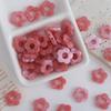 Flores Frescas Acrílico Flor de Cinco Pétalas Contas Artesanal DIY Colar Brincos Pulseira Acessórios de Joia Material de Contas Soltas