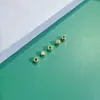 Cuentas Facetadas Rellenas de Oro de 18 Quilates Cuentas Espaciadoras Pulsera Rombo DIY Accesorios de Joyería Tejidos a Mano con Cuentas Listos para la Venta