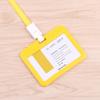 Cordón para gafete transparente de doble cara, tarjetero para identificación, tarjeta de identificación del trabajo, tarjeta de autobús, tarjetero de acceso, gafete de identificación de empleado, moda