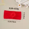 Accesorios Europeos y Americanos Transfronterizos para el Cabello Infantil Diadema Ancha Suave de Color Sólido Protección de la Fontanela Malla para Bebés Diadema para Bebé Flor