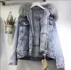2026 Nueva Chaqueta Vaquera Corta con Capucha Holgada Estilo Callejero Retro para Mujer Chaqueta Versátil Top de Manga Larga