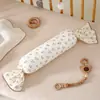 Almohada de Dulce para Bebé Clase A Algodón Puro Almohada de Apoyo Almohada para Dormir Almohada Lavable Bebé Recién Nacido Dormir de Lado Almohada Larga