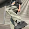 Primavera y verano 2023 nuevos jeans de mopa lavados retro americanos para hombre de moda holgados rectos comercio exterior