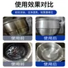 Removedor de algas pretas para fundo de panela, agente desincrustante para panelas de ferro domésticas de cozinha, removedor de gordura pesada para utensílios de aço inoxidável, pasta de limpeza e descontaminação