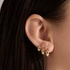 Set de Aretes de Aro Redondos Lisos de Estilo Minimalista Aretes para Mujer Uso Diario Nicho Diseño Geométrico Aretes Fábrica Transfronteriza