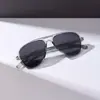 Novo Espelho de Sapo de Feixe Duplo Moda Transfronteiriça Europeia e Americana High-End Óculos de Sol Masculinos para Proteção Solar e Anti-UV para Dirigir