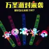 Adornos navideños, collar con anillo luminoso, pulsera de dibujos animados, juguetes para niños de Halloween, puesto en el mercado nocturno, pequeños regalos.