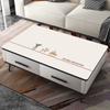 Mantel de Mesa de Cuero, Mantel de Mesa de Comedor sin Lavar, Rectangular, Lujo Ligero, Mantel de Mesa de Centro Limpiable, Modelo Nuevo 2023