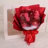 520 Regalo: 19 Flores de Jabón de Rosa Primer Amor de Colores Mixtos, Regalo Romántico para Novia o Mejor Amiga, Ramo de Flores Eternas