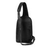 Bolso de Hombro Nuevo Negocios Viajero Crossbody Bolso al Aire Libre Moderno Gran Capacidad Simple Color Sólido Bolso de Pecho para Hombre