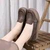 Mocasines de Mujer Transfronterizos para Primavera/Verano, Zapatos Slip-On Perezosos de Boca Baja y Suela Plana, Estilo Nuevo para Madres de Mediana Edad