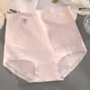 Roupa Íntima para Gestante Tamanho Grande 100kg Cintura Alta Suporte Abdominal Sem Costura Pós-Cesárea Algodão Modal Algodão Puro Feminino Forro de Algodão