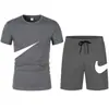Conjunto de Dos Piezas para Hombre 2024: Camiseta y Shorts Transpirables Marca Run Fitness Uniforme de Baloncesto