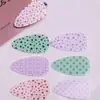 Parche Creativo de Acrílico Grueso con Estampado de Gota de Agua DIY Accesorio para el Cabello Pasador Flequillo Lateral Pinza de Pato Accesorio Pequeño