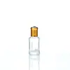 Botella Octagonal de Vidrio Transparente para Aceites Esenciales con Rodillo Botella Roll-on para Aceites Esenciales Botella Muestra de Perfume Mini Botella de Rodillo de 9ml