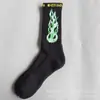 Novas Meias Estrangeiras de Comércio Coração de Crocodilo Ch Meia Alta Listrada Letra Logo Bordado Lábio Vermelho Base de Toalha Esportivas Meias da Moda