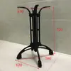 Pé de Mesa Restaurante Ocidental Ferro Fundido Suporte de Aço Inoxidável Loja de Chá de Leite Placa de Rocha Mármore Suporte de Barra Suporte de Pé de Mesa Atacado