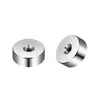 Tampão de Ouvido de Liga de Titânio F136 com Rosca Interna, Base Redonda, Acessórios de Joias para Body Piercing, Atacado Transfronteiriço