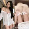 Ropa interior sexy nueva Bai Ling gasa transparente tentación cama de novio pasión cadena sexy forro