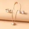 Collares, Pendientes, Anillos, Conjuntos de Joyería Transfronterizos Europeos y Americanos, Joyería para Novias de Lujo Ligero y Versátil, Fabricantes de Origen, Venta al por Mayor