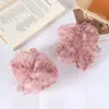 Goma para el Cabello de Malla Floral Rosa Estilo Coreano Anillo para el Cabello Flor de Intestino Delgado para Mujeres Goma para el Cabello Súper Hermosa Nuevo Estilo 2026