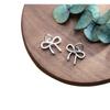 Prata 925 prata tailandesa fosca pingente de laço pulseira de cordão pingente feito à mão acessórios de joias DIY atacado S0629