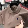 Estilo Quente Taobao Outlet Desconto 2025 Camisa Polo 100% Algodão Masculina Verão Nova Camiseta de Manga Curta Bordada com Logo de Pônei Tendência