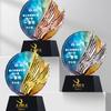 Nota Trofeo de Cristal Danza Latino Ballet Danza Cuadrada Trofeo Música de Piano Angelito Conmemoración Competición de Danza