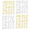Colgante decorativo de acero inoxidable con 26 letras en inglés para pulsera, collar y accesorios de joyería S126