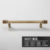 Novas Maçanetas de Madeira de Nogueira Estilo Chinês para Portas de Guarda-Roupa e Armários, Maçanetas Redondas Pequenas de Latão para Gavetas, Estilo Francês Bronze Antigo
