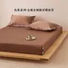 Lençol de baixo com elástico 100% algodão de fibra longa, cetim de algodão puro, capa de cama lisa de alta densidade, cobertura completa 360 graus, protetor de colchão antiderrapante