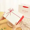 Caja de Regalo para Bufanda Caja de Regalo con Lazo Año Nuevo Caja Souvenir Roja Caja Vacía Caja de Regalo para Lencería de Alta Gama