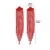 Artículo Caliente de Navidad Black Friday: Pendientes Rojos de Borla Larga que No se Desvanecen para Mujer, Aretes y Pendientes Versátiles Exquisitos de Cobre Puro