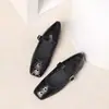 Zapatos Mary Jane Calados de Piel Suave Francesa para Mujer 2026 Nuevos de Verano Retro de Suela Plana Zapatos Individuales Mocasines para Combinar con Faldas