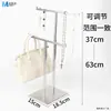 Expositor de arame de aço inoxidável para lenços, coletes, lingerie, roupas íntimas e bolsas; cabide de gravata multifuncional em forma de T; estante de exposição de joias para loja de roupas