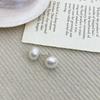 Pendientes geométricos de perlas estilo Chanel retro francés, modernos, ligeros, de lujo, elegantes y exquisitos, pendientes sencillos para mujer.