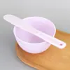 Herramientas de Belleza DIY para Spa Tpr Silicona Similar Bol para Mascarilla Palito Mezclador Bol Aplicador con Diámetro de Boca de 11cm, Longitud del Palito 21cm, Espátula