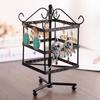 Colar expositor rack de brincos retro criativo rack de jóias caixa de jóias girando brincos de balanço brincos de armazenamento doméstico