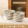 Cuenco Cerámico Gato de la Suerte para Uso Doméstico Nuevo Modelo 2026 Cuenco para Sopa Cuenco para Fideos Plato Plato Grueso Color Bajo Esmalte Set de Cuencos y Platos Artesanales