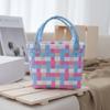 Caja de Regalo Tejida Práctica para Bodas, Bolsa de Boda para Sesión de Fotos de Brotes de Durazno, Bolsa de Recuerdo para Damas de Honor y Mejores Amigas, Bolso Cesta de Mano