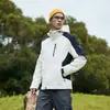 Traje de Montañismo para Exteriores 2024 con Forro Polar Engrosado Cortavientos A prueba de Frío Forro Polar Extraíble Traje Rústico para Hombre Tres en Uno