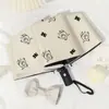 Sombrilla para Mujer, Automática, Estilo Fresco y Cremoso, Plegable para el Sol, Protección Solar de Vinilo, Protección UV, Sombrilla para el Sol