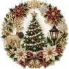 Arte de Perlas y Diamantes Navideño Transfronterizo Kit de Materiales para Pintura de Perlas y Diamantes Navideños DIY F
