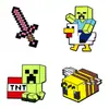 Broche Metálico Minecraft Estilo Pixel Fofo Broche de Abelha Versátil Acessórios para Bolsa Presentes para Amigos